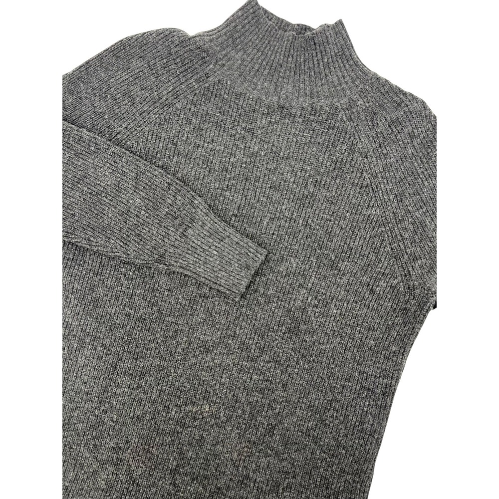 Boden Womens Charcoal Grey Wool Alpaca Blend Mock Neck Sweater Dress US 10 D0033